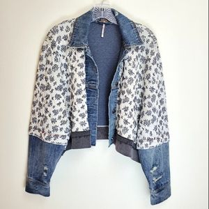 Free People Ditsy denim jacket XS/S RARE C1